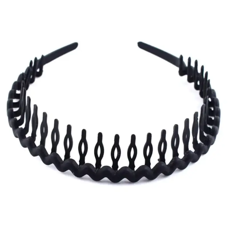 Ободок для волос пластиковый черный