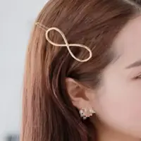 Заколка для волос Бесконечность золотая