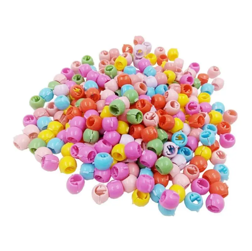 Набор заколок бусин для волос разноцветные 50 штук