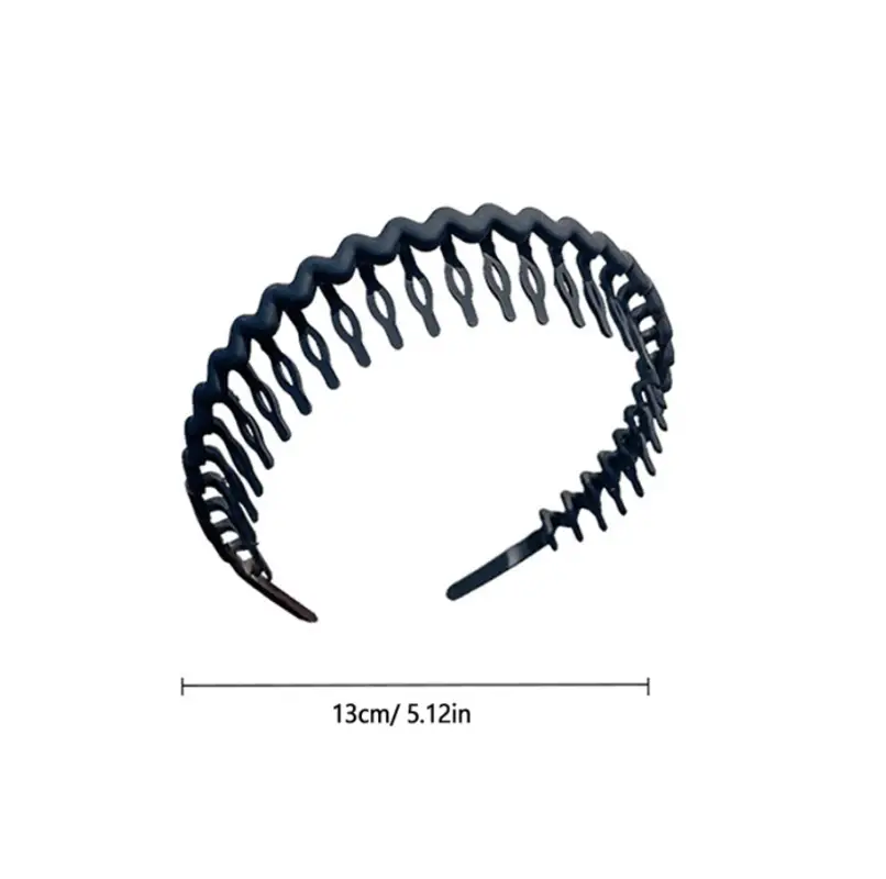 Ободок для волос пластиковый черный
