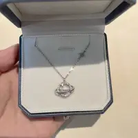 Подвеска Планета со звездами серебристая