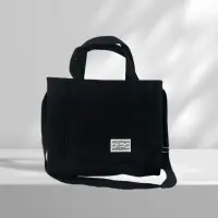 Сумка-шопер вельветовая черная