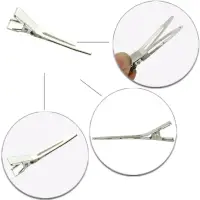 Зажимы для волос парикмахерские 4,5 см металлические 12 штук