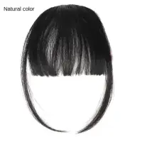 Накладная челка черная