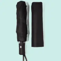 Зонт мини черный автомат антиветер