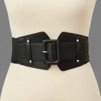 Ремень широкий черный