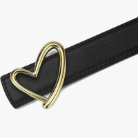 Ремень женский с пряжкой в форме сердца 75 см