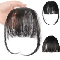 Накладная челка черная