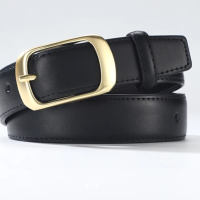 Ремень женский с золотой пряжкой 105 см