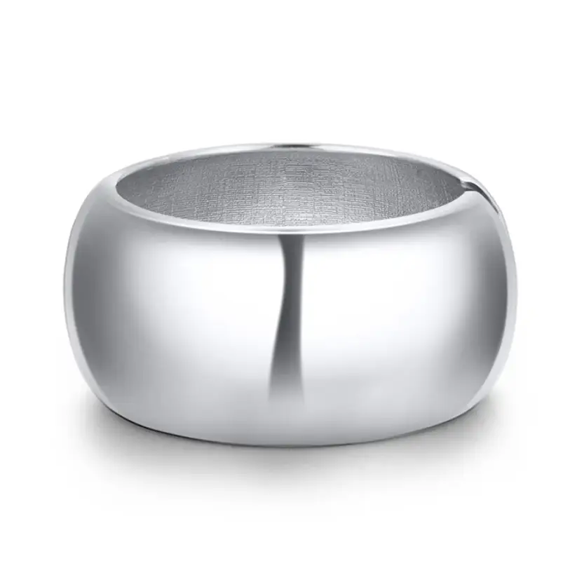 Браслет массивные серебристый