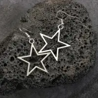 Серьги Звезды золотистые