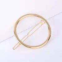 Заколка для волос Круг золото