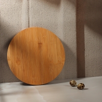 VETTA Гринвуд Доска разделочная бамбук, круглая, 26х0,9см