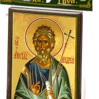 Икона "Андрей Первозванный" 6х9 на МДФ-6