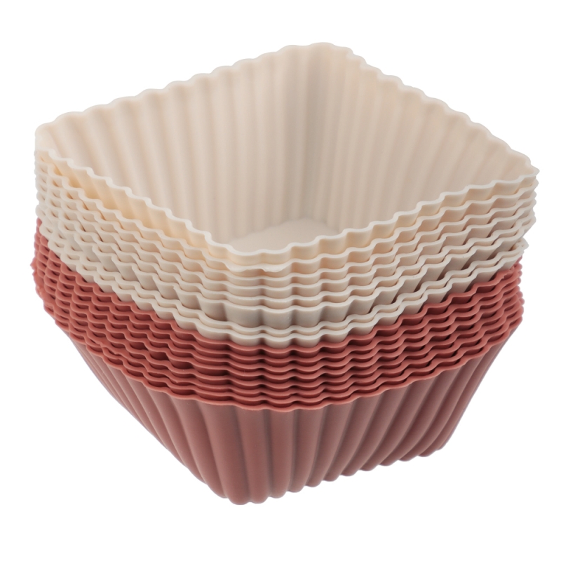 VETTA Набор форм силиконовых 16шт, 7х3см, квадратные, "Кекс"