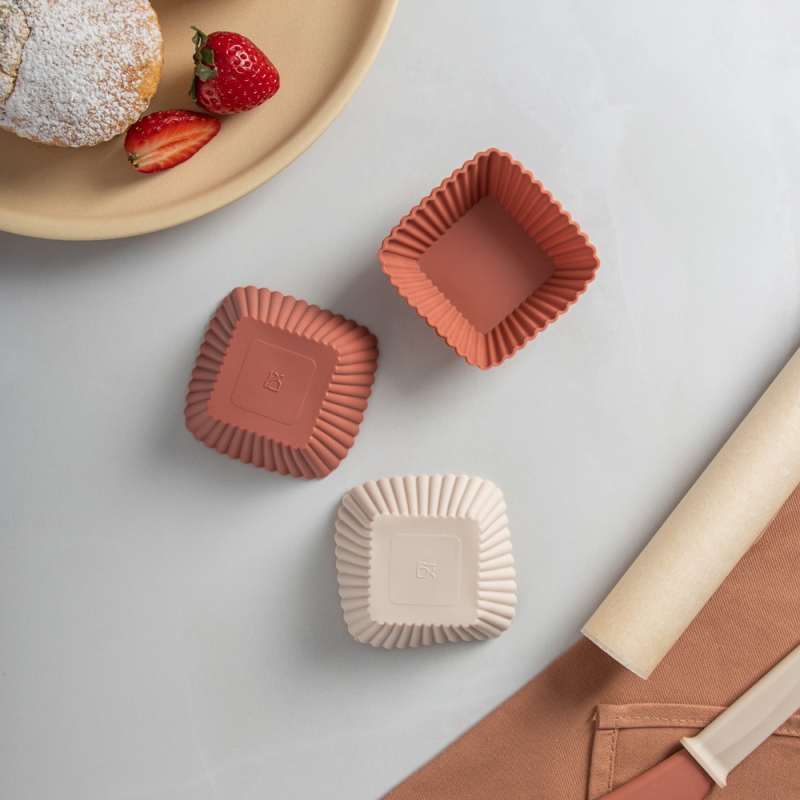 VETTA Набор форм силиконовых 16шт, 7х3см, квадратные, "Кекс"