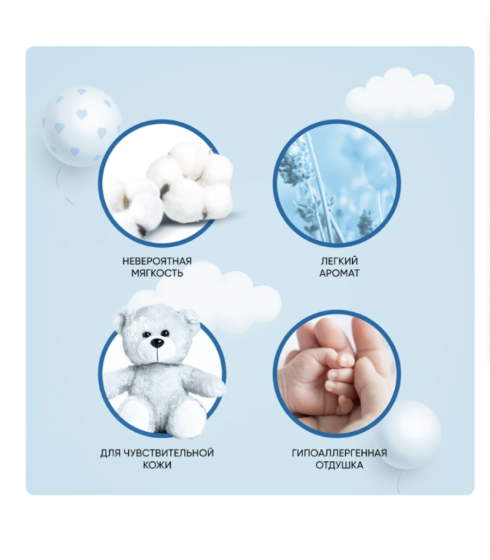 Кондиционер для детского белья ВЕРНЕЛЬ Детский, 1.82л