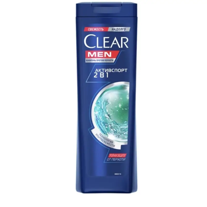 Шампунь мужской против перхоти  "CLEAR MEN"  активспорт 2 в 1,  400 мл