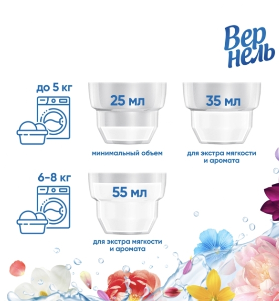 Кондиционер для белья ВЕРНЕЛЬ Свежий бриз, 1.82л