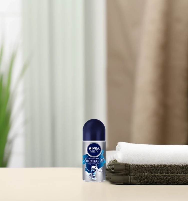 Дезодорант роликовый мужской NIVEA Men Экстремальная свежесть, 50мл