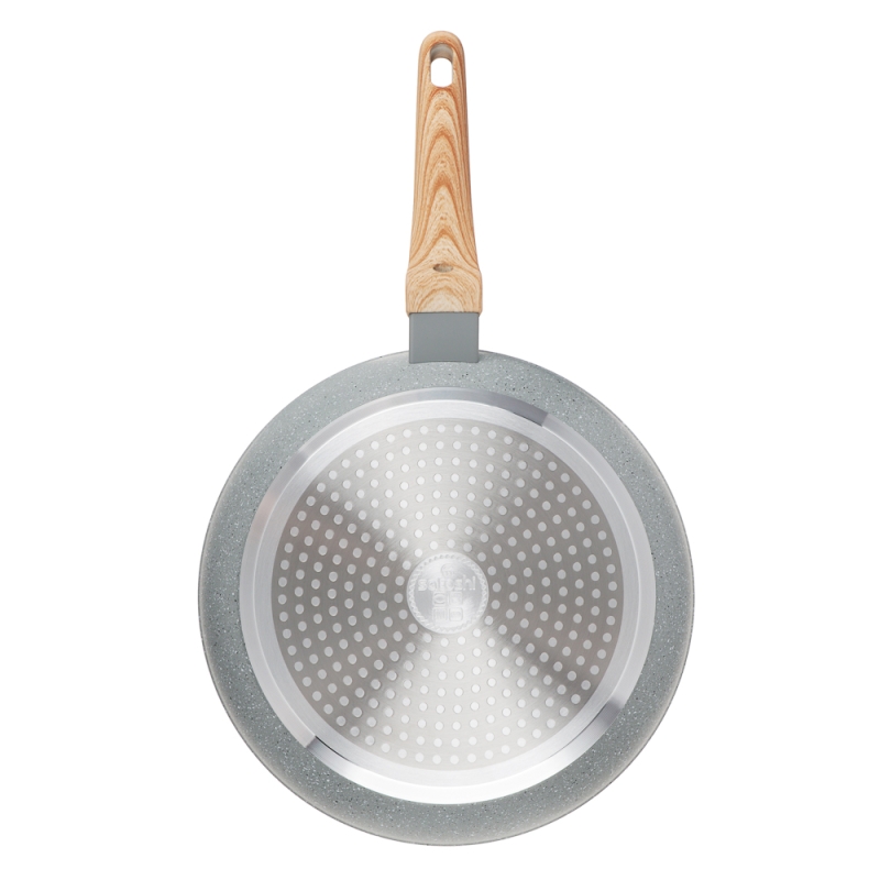 SATOSHI Берг Сковорода литая d24см, антипригарное покрытие Мрамор, индукция