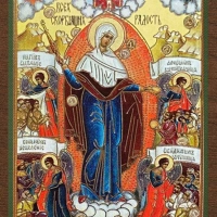 Икона БМ "Всех скорбящих радость", вид 2, 4х6см