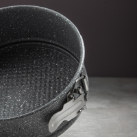 SATOSHI Буко Форма для выпечки круглая разъемная, угл.сталь, 18х6,5см, антиприг. покрытие "Мрамор"