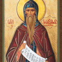 Икона "Максим Исповедник" 4х6 на МДФ-6