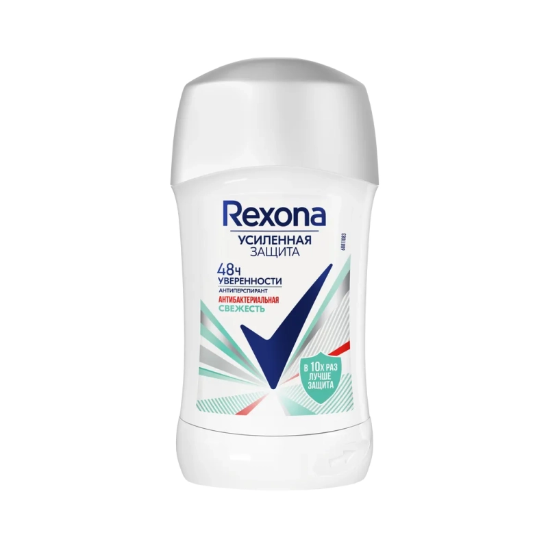 Rexona Антиперспирант-карандаш Антибактериальная свежесть, стик, 40 мл, 1 шт.
