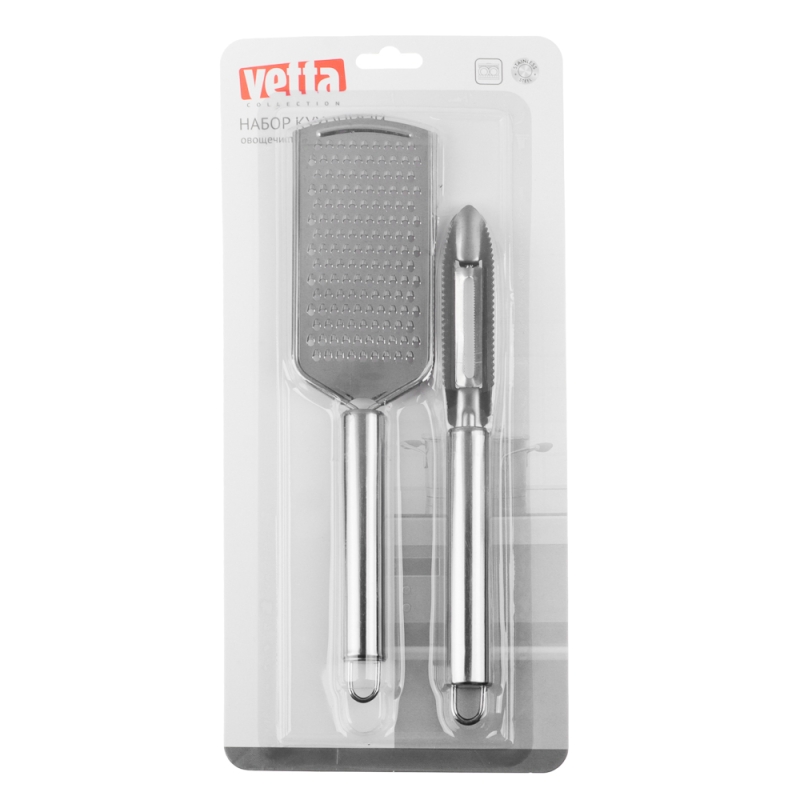 VETTA Набор кухонный, овощечистка+терка, нерж. сталь