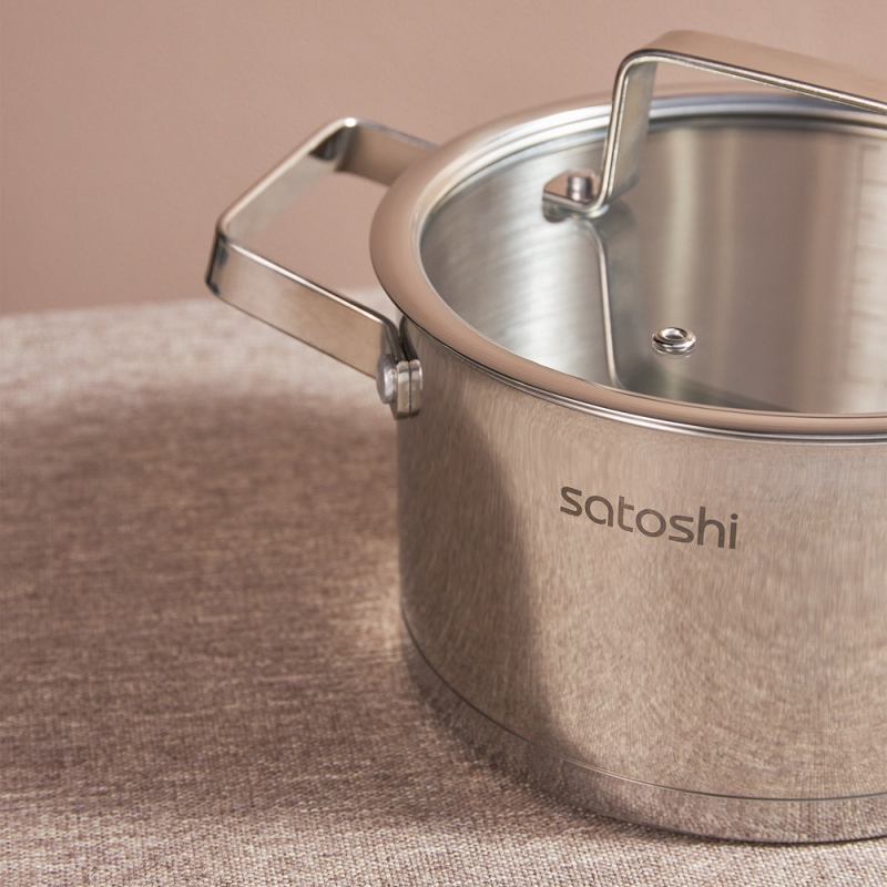 SATOSHI Шато Кастрюля 18х10,5см. 2,5л. со стекл. крышкой, индукция