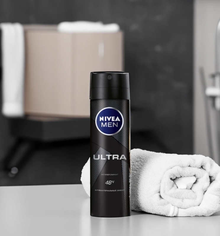 Антиперспирант-спрей мужской NIVEA Ultra, 150мл