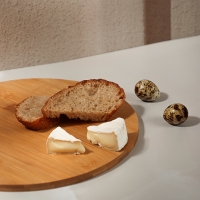 VETTA Гринвуд Доска разделочная бамбук, круглая, 26х0,9см