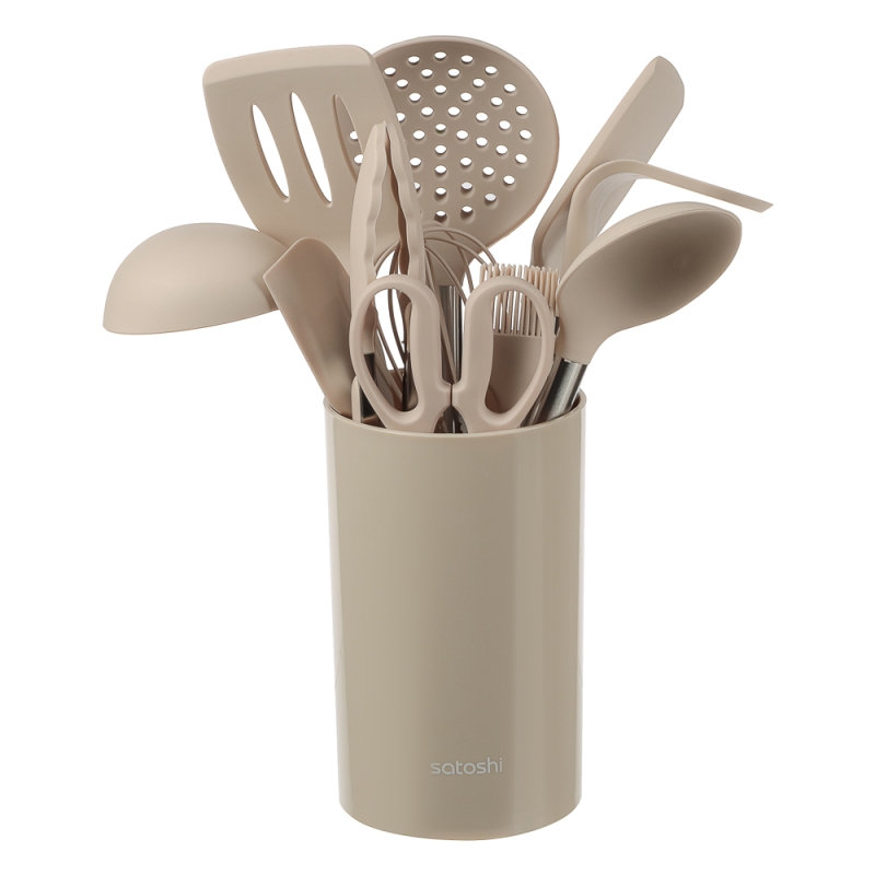 SATOSHI Тулон Набор кухонных принадлежностей 12 предметов, силикон, нержавеющая сталь