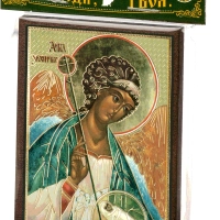 Икона "Ангел-Хранитель" 6х9 на МДФ-6