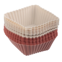 VETTA Набор форм силиконовых 16шт, 7х3см, квадратные, "Кекс"