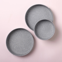 SATOSHI Буко Форма для выпечки круглая разъемная, угл.сталь, 24х6,5см, антиприг. покрытие "Мрамор"