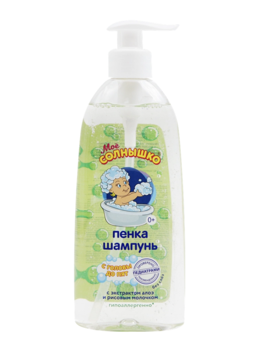 Пенка-шампунь детский МОЕ СОЛНЫШКО С головы до пят, 400мл