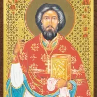 Икона "Максим Горлицкий" 4х6 на МДФ-6