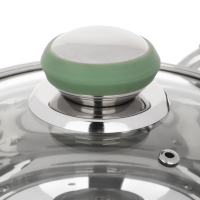 SATOSHI Марли Набор кастрюль 6 пр. (1,9л+3,6л+6,0л) со стекл. крышкой