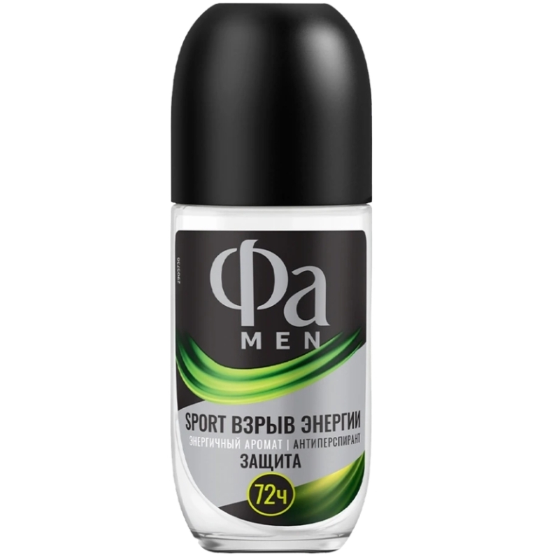 Дезодорант-антиперспирант роликовый мужской ФА Men Sport Взрыв энергии, 50мл