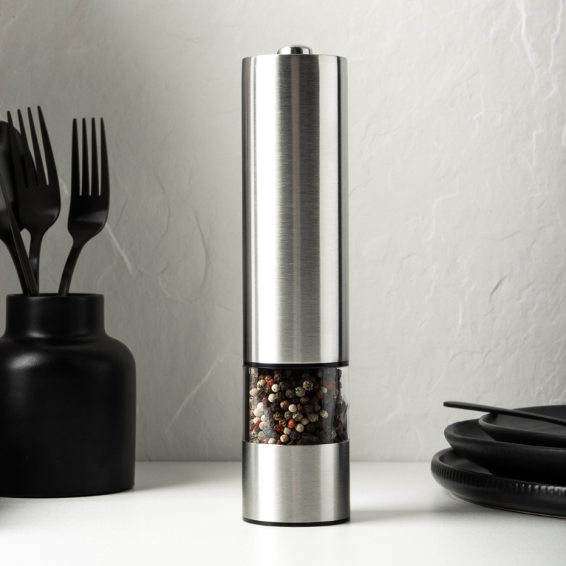 SATOSHI Мельница для специй электрическая 22см, сталь/акрил, MG705