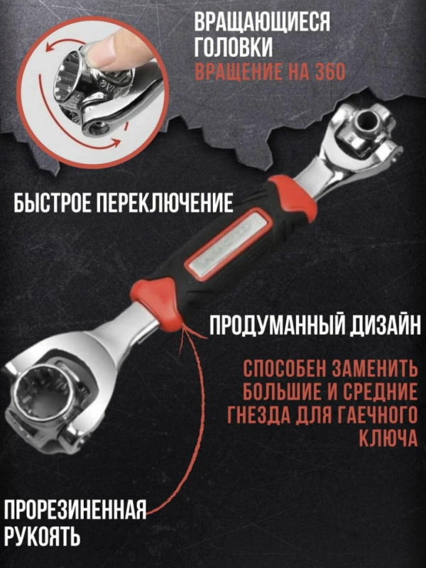 Универсальный гаечный ключ 48 в 1