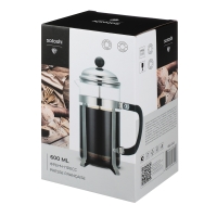 SATOSHI Бордо Френч-пресс 600 мл, жаропрочное стекло