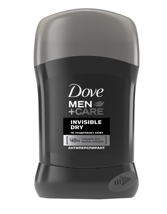 Дезодорант-антиперспирант стик мужской DOVE Экстразащита, без белых следов, 50мл