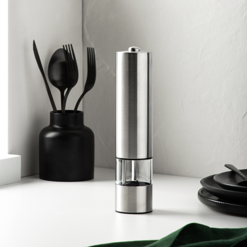 SATOSHI Мельница для специй электрическая 22см, сталь/акрил, MG705