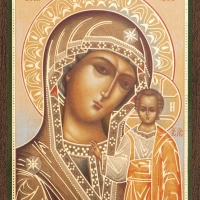 Икона БМ "Казанская" 6х9 на МДФ-6