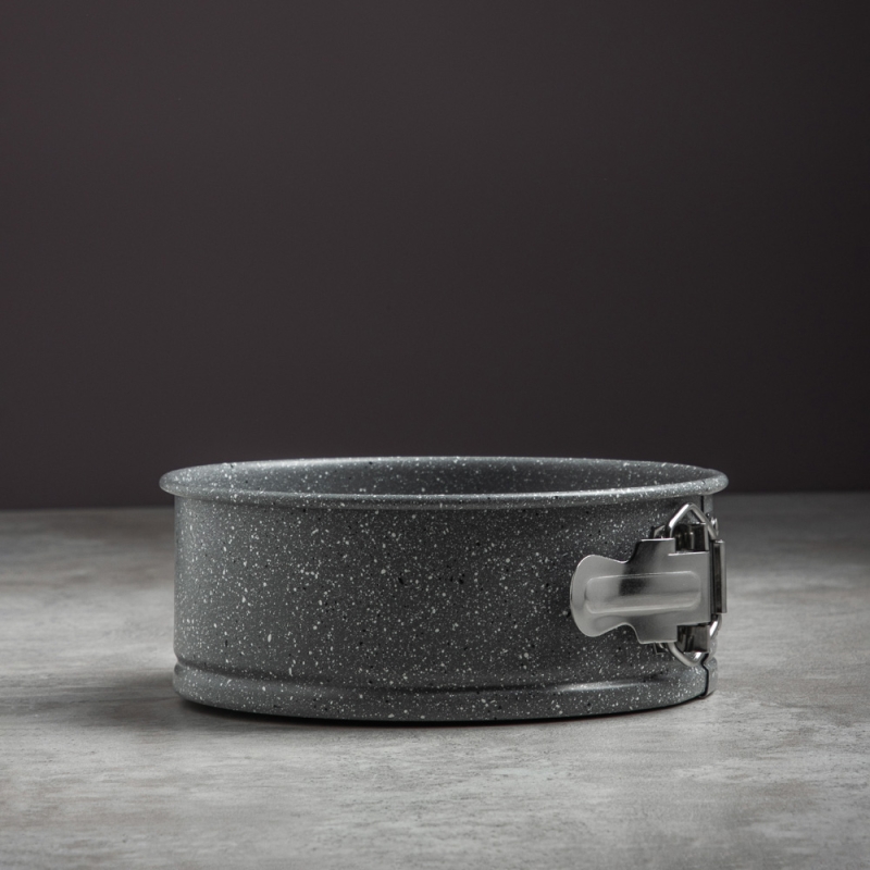 SATOSHI Буко Форма для выпечки круглая разъемная, угл.сталь, 18х6,5см, антиприг. покрытие "Мрамор"