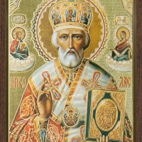Икона "Николай Чудотворец" 6х9 на МДФ-6