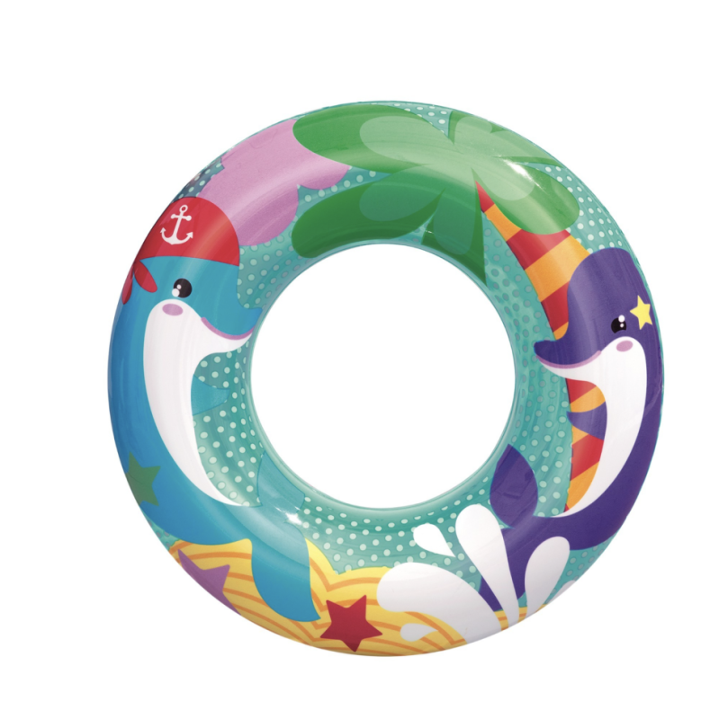 Круг надувной для плавания &laquo;Морские приключения&raquo;, d=51 см, от 3-6 лет, дельфины